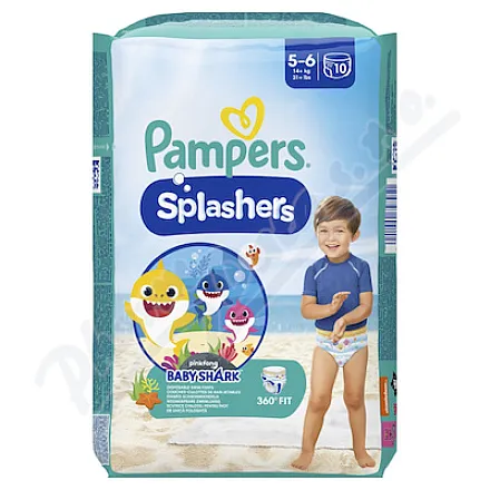 Pampers Splashers 5–6, pieluchy-spodnie, 14 kg+, 10 szt.