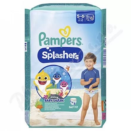Pampers Splashers 5-6 plen.kalhot.14kg+ 10ks