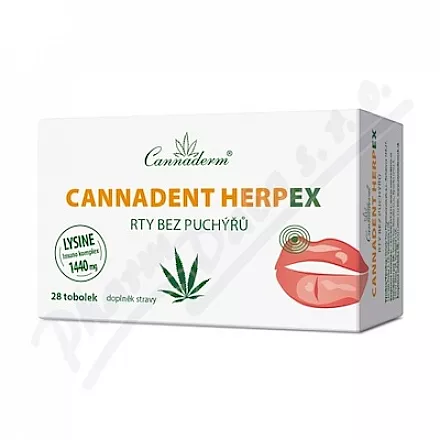 Cannaderm Cannadent HerpEX usta bez pęcherzy 28 tob.