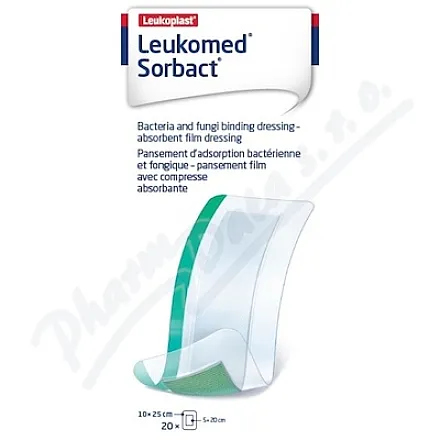 Leukomed Sorbact pooperační krytí 10x25cm 20ks