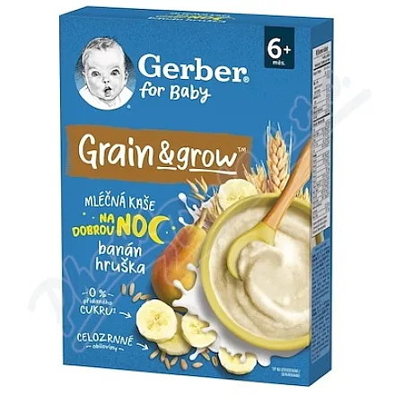 Gerber Ml. – papka na dobranoc: gruszka i banan, 200 g, od 6. miesiąca życia