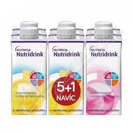 Nutridrink pack 5 1 (wanilia-truskawka) 6x200ml