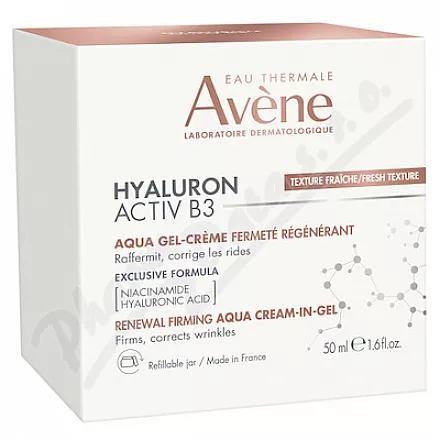 AVENE Hyaluron Activ B3 Aqua gel-krém 50ml - avene kosmetika,avene,avena,avene cicalfate,avene physiolift,