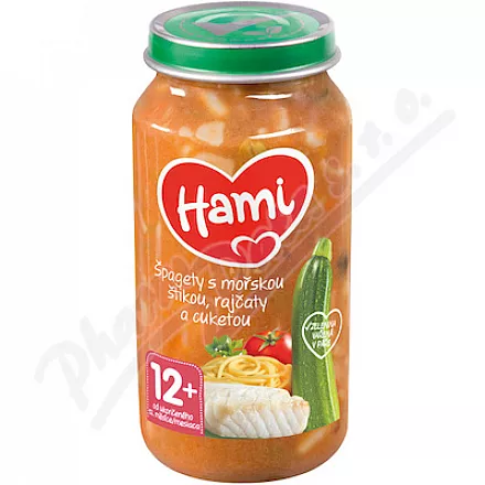 Hami Špagety s mořs.štikou rajč.cuket.250g 12m+