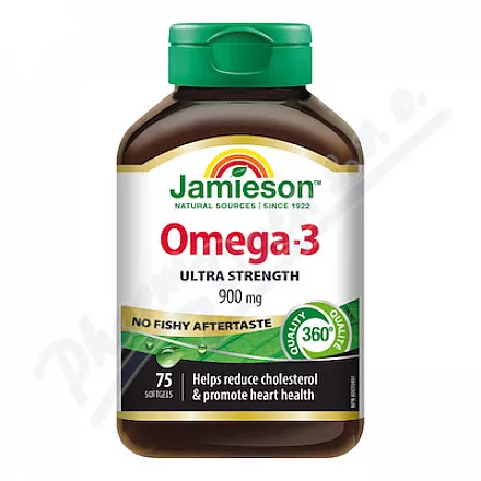 JAMIESON Omega-3 Ultra 900mg cps.75