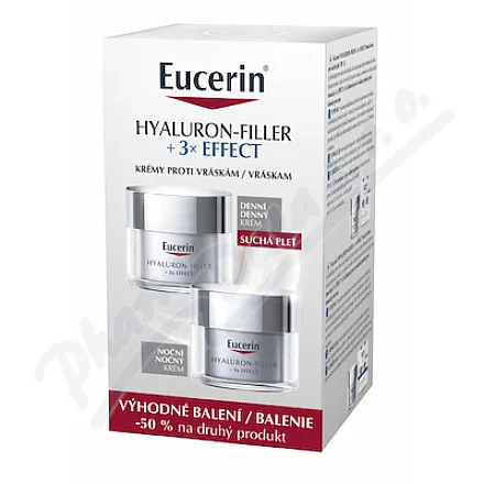 Eucerin HYALURON-FILLER 3xEF.den noc.kr.2x50ml2024
