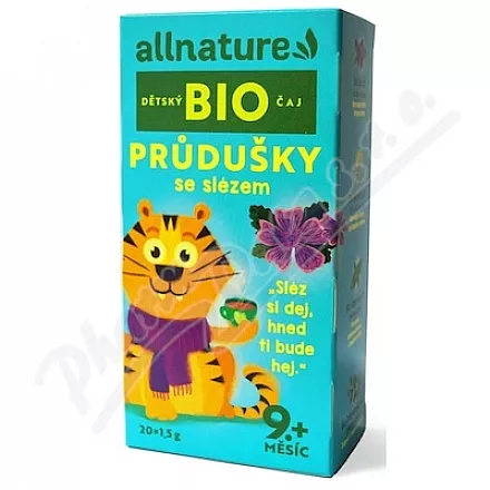 Allnature Děts.čaj Průdušky sléz.BIO 20x1.5g 9M+