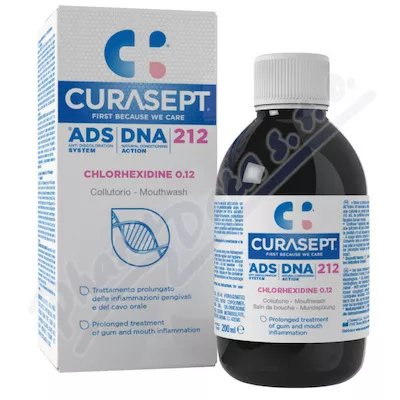 CURASEPT ADS DNA 212 + PVP-VA Ústní voda 200ml