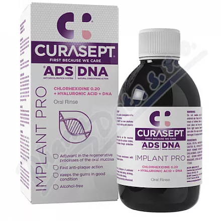 CURASEPT ADS DNA IMPLANT PRO Płyn do płukania ust 200ml