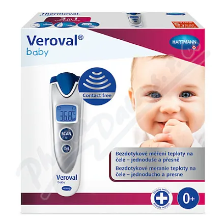 Termometr bezdotykowy na podczerwień Veroval Baby, srebrny