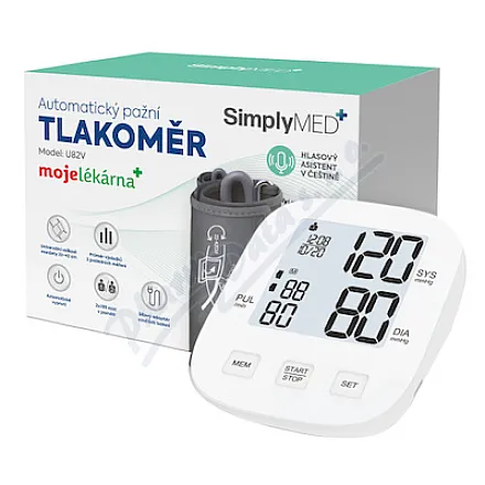 SimplyMed Automatický pažní digitál.tlakoměr U82V