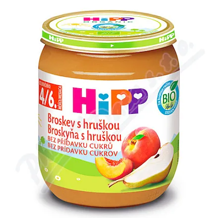 HiPP Brzoskwinia z gruszką BIO 4/6m 125g