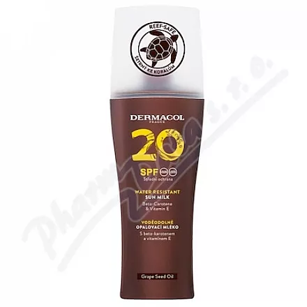 Dermacol Opalovací mléko voděod.spray SPF20 200ml