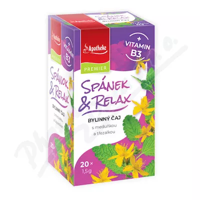 Apotheke Spánek&Relax čaj + vitamin B3 20x1.5g