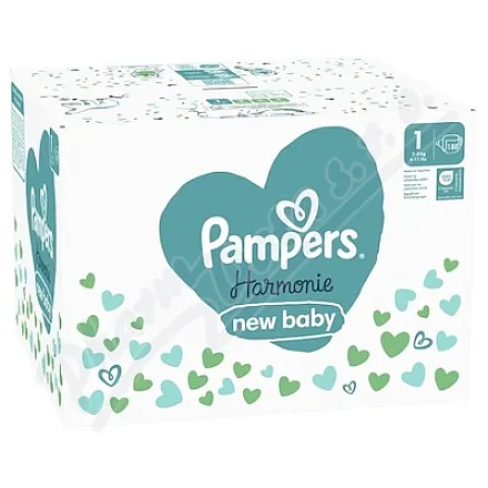 Pampers Harmonie New Baby 1 – pieluchy dla dzieci o wadze 2–5 kg, 180 sztuk