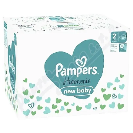 Pampers Harmonie New Baby 2 pieluchy 4–8 kg, 204 szt.