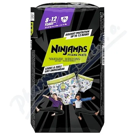 Ninjamas Pyjama Pants plen.kalh.27-43kg Space 9ks