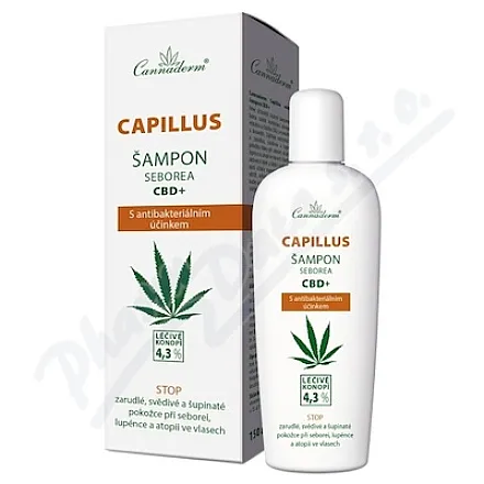 Cannaderm Capillus seborea szampon CBD+ 150 ml