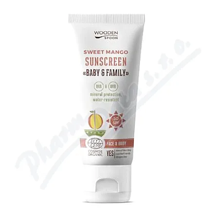 Wooden Spoon Mleczko do opalania o zapachu mango SPF50 100 ml
