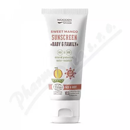 Wooden Spoon Opalovací mléko Mango SPF50 100ml