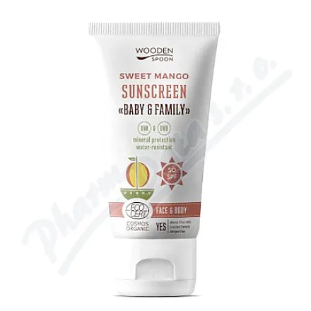 Wooden Spoon Mleczko do opalania o zapachu mango SPF50 150 ml