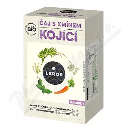 LEROS čaj s kmínem kojící Bio 20x1.8g