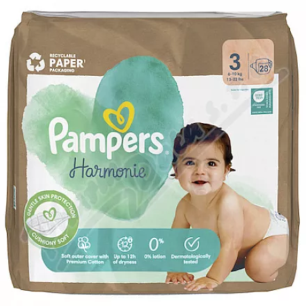 Pampers Harmony 3 pieluszki 6-10kg 28szt