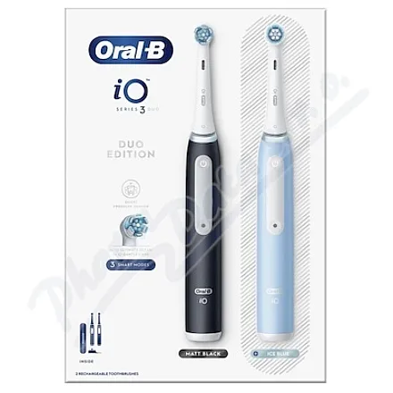 Oral-B iO Series 3 Black&Ice Blue elek.kart.2ks