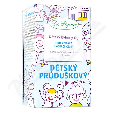 Dr.Popov Herbatka ziołowa dla dzieci - oskrzela dla dzieci 20x1,5g