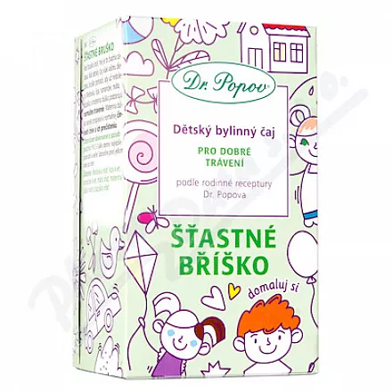 Dr.Popov Dětský bylinný čaj-Šťastné bříško 20x1.5g