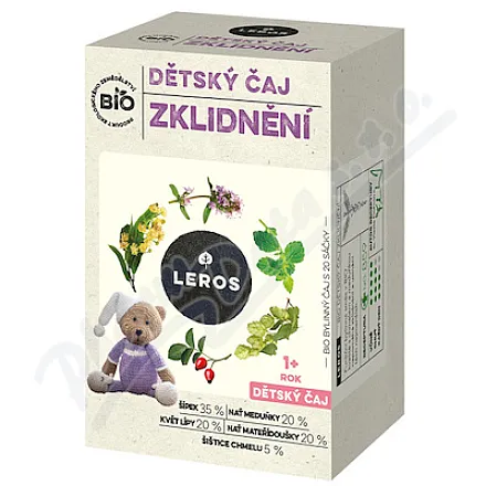 LEROS Herbatka uspokajająca dla dzieci 1r BIO 20x1,8g