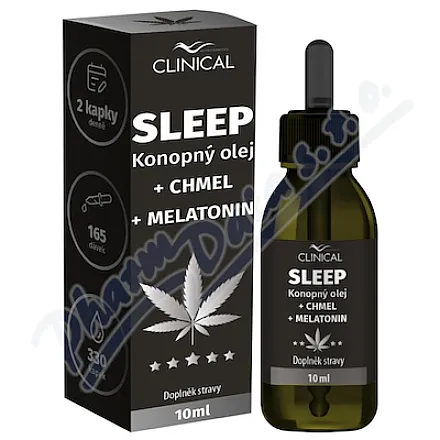 Sleep – olej konopny + chmiel + melatonina 10 ml