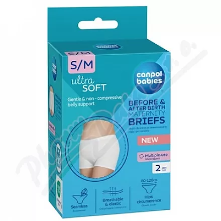 Canpol babies Těhotenské/pop. kalhotky 2v1 S/M 2ks