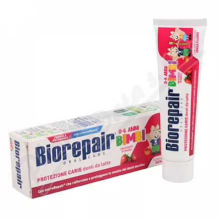 Biorepair Kids 0-6 zubní pasta jahoda 50ml