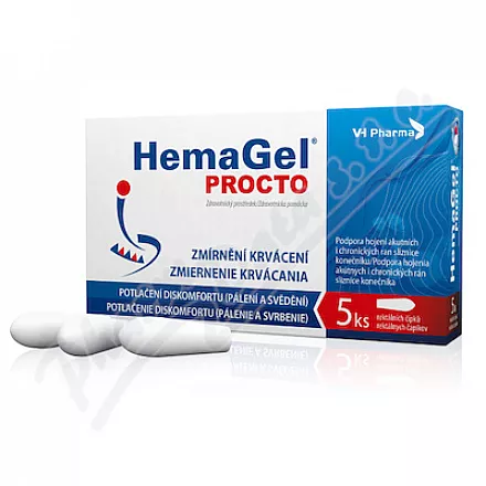 HemaGel PROCTO 5szt czopki doodbytnicze II