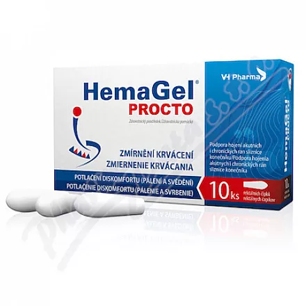 HemaGel PROCTO 10szt czopki doodbytnicze II