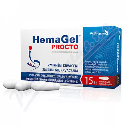 HemaGel PROCTO 15ks rektálních čípků II