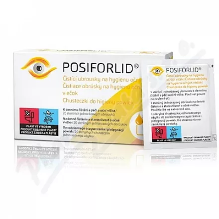 POSIFORLID Chusteczki czyszczące do higieny powiek 20szt