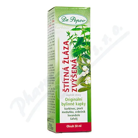 Dr.Popov Krople ziołowe Tarczyca zwiększona 50ml