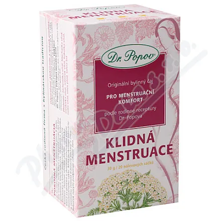 Dr.Popov Čaj Klidná menstruace 20x1.5g