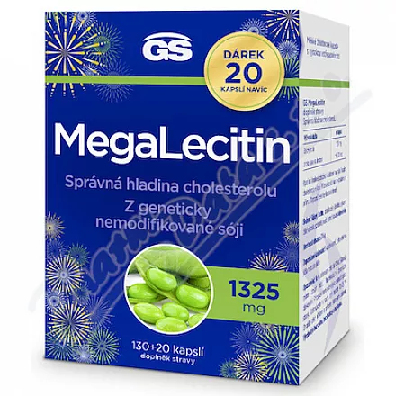 GS MegaLecitin 1325mg cps.130+20 dárek