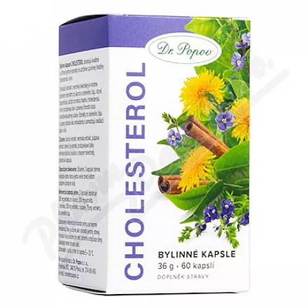 Kapsułki ziołowe Dr.Popov Cholesterol cps.60
