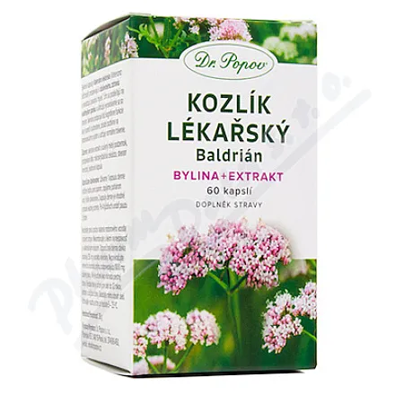 Kapsułki ziołowe Dr.Popov Valerian cps.60