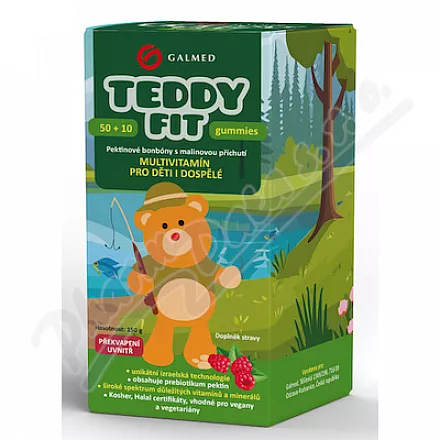 Żelki TeddyFit 50 10ks Rybář Galmed