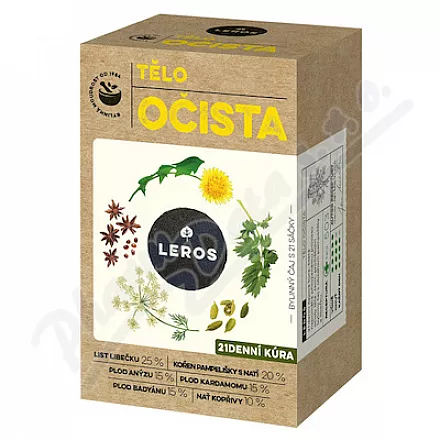 LEROS Herbata oczyszczająca do ciała 21x1,8g