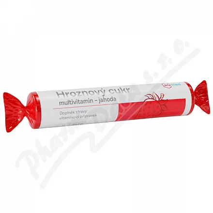 Multiwitamina z cukrem gronowym - truskawka tbl.17 AGmed