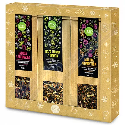 FYTOPHARMA Vánoční Dárková kazeta sypa.čajů 3x100g