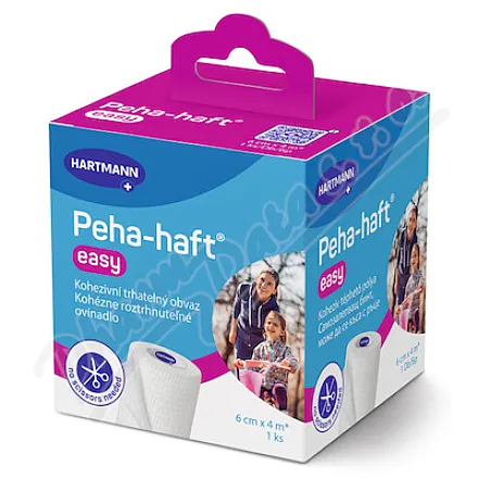 Peha-haft easy kohezivní trhat. obvaz 6cmx4m 1ks