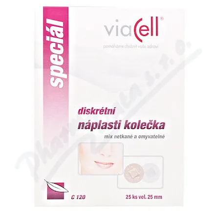 Viacell C120 náplasti kolečka 25mm 25ks