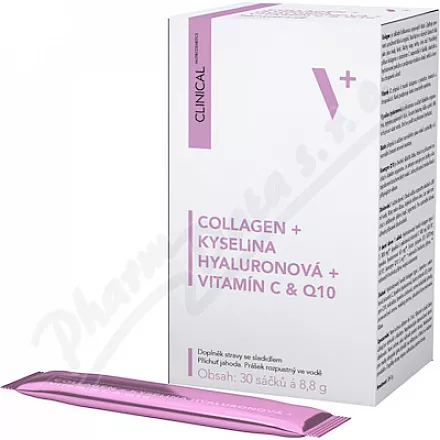 Clinical Collagen+kys.Hyaluro.+vit.C&Q10 30x8.8g